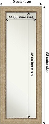 Non-Beveled Full Length On The Door Mirror - Astor Frame