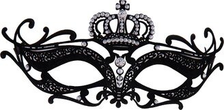 Gallerie II Queen Diamond Flocked Mask - Black