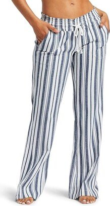 Oceanside Yarn-Dye Pants (Mood Indigo Paradise Stripe) Women's Casual Pants