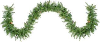 Northlight 9' Pre-Lit Northern Pine Artificial Christmas Garland - Multi-Color Lights