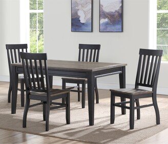 Steve Silver Raven Noir 5-Pc. Dining Set, (Dining Table & 4 Side Chairs)