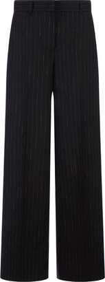 Pinstriped High Waist Pants