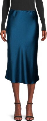 Renee C. Satin Midi Skirt