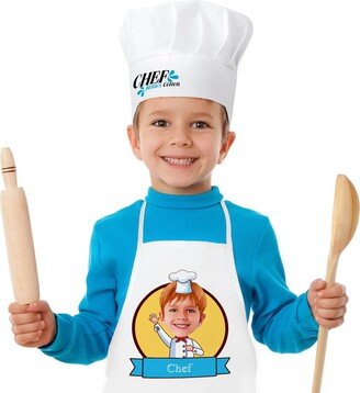 Personalized Children's Kitchen Apron & Cook Cap Gift, Girl Boy Birthday Child Cook, Chef