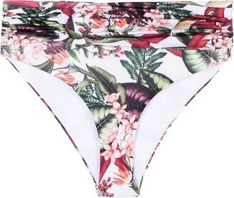 Alexandra Miro Floral-Print Bikini Bottoms