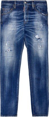 Distressed Cool Guy Slim Jeans