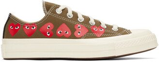 Khaki Converse Edition Multiple Hearts Chuck 70 Low Sneakers