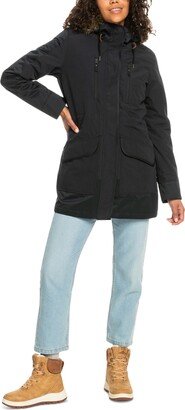 Juniors' Amy Faux-Fur Hood Snow Jacket