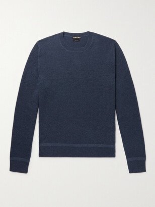 Mélange Cashmere and Wool-Blend Sweater