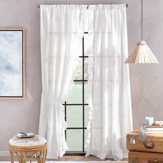 Peri Homeworks Arabella Semi-Sheer Poletop Single Curtain Panel