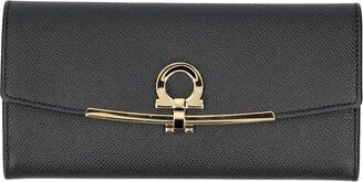 Gancini Logo Plaque Clip Wallet