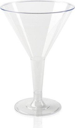 6 oz. Clear Plastic Martini Glasses (192 Glasses)