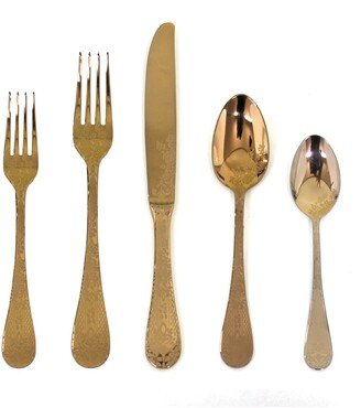 Coccodrillo Bronzo 20-Piece Flatware Set