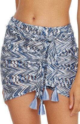 Sea Level Side Tie Knit Cover-Up Sarong Skirt