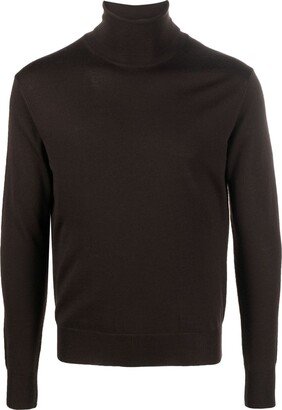 High-Neck Fine-Knit Jumper