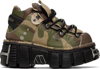 Khaki New Rock Edition Platform Sneakers