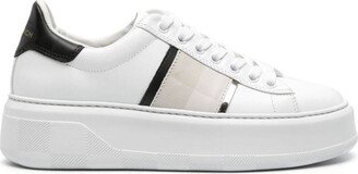 Leather platform sneakers-AF