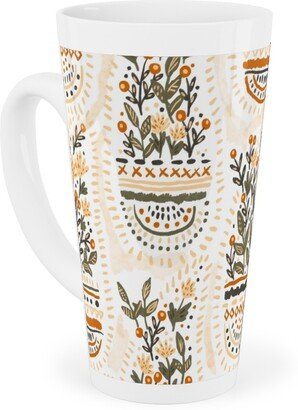 Mugs: The Gardener's Pocket - Earthy Tall Latte Mug, 17Oz, Beige