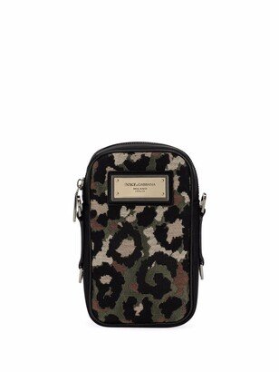 Camouflage Jacquard Crossbody Bag