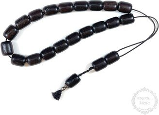 Ebony Wood Komboloi Created With 19+2 Beads Of mm Diameter