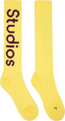 Yellow Knee-High Socks