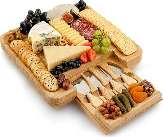 Premium Bamboo Cheese Board Set