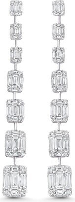 Illusion Diamond Drop Earrings