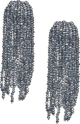 Fountain Earrings - Metallic Faceted Beads