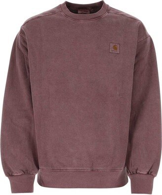 Logo Patch Crewneck Sweatshirt-AA