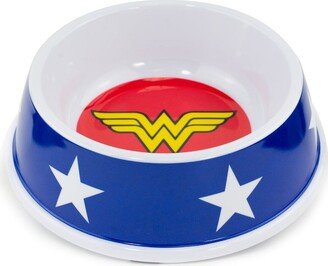 Buckle-Down Single Melamine Pet Bowl - 7.5 (16oz) - DC Comics Wonder Woman Icon + Stars