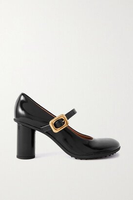 Atomic Glossed-leather Mary Jane Pumps - Black-AA
