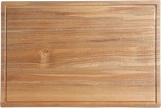 Elite Kenosha 29 Inch Acacia Wood Cutting Board with Groove Handles