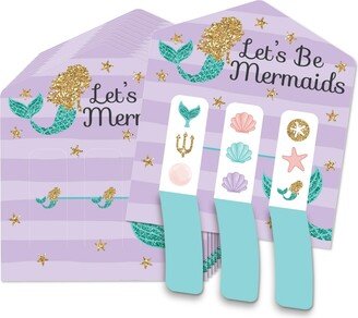 Big Dot Of Happiness Let's Be Mermaids - Birthday Party Game Pickle Cards Pull Tabs 3-in-a-Row 12 Ct