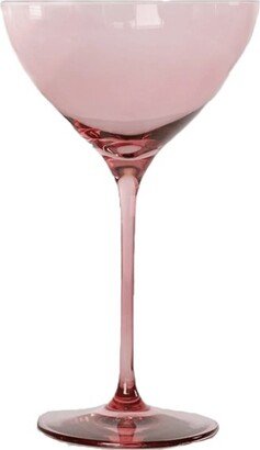 Estelle Colored Glass Rose Martini Glasses, Set of 6