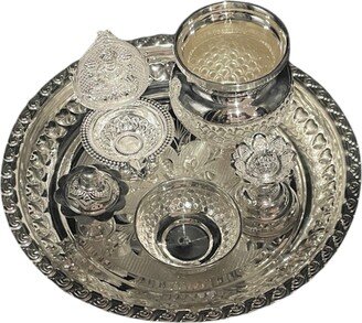 925 Sterling Silver 7.5 Inch Puja Exclusive Hallmarked Set - 7.5 #02