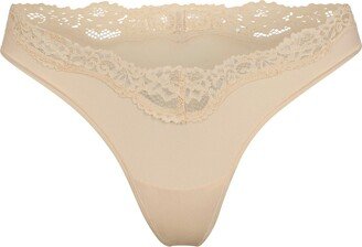 Fits Everybody Lace Dipped Thong | Sand