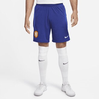 Netherlands Strike Men's Dri-FIT Knit Soccer Shorts in Blue