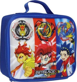 Beyblade Burst Show Bel Daizora Valt Aoi Single Compartment Lunch Box Bag Blue