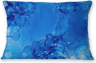 MARINE BUBBLES LIGHT BLUE Lumbar Pillow By Melissa Renee