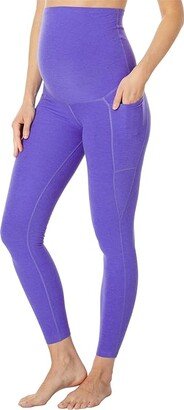 Maternity Spacedye Out of Pocket High-Waisted Midi Leggings (Ultra Violet Heather) Women's Casual Pants