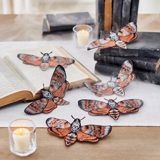 Halloween Moth Clips, Set Of Six