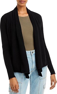 Cashmere Draped Open-Front Cashmere Cardigan - 100% Exclusive