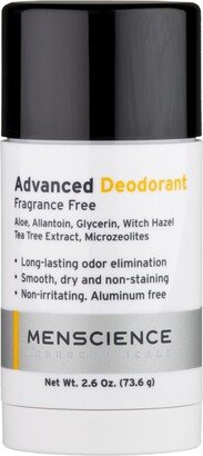 Advanced Deodorant Fragrance Free Alcohol Free For Men 2.6 Oz