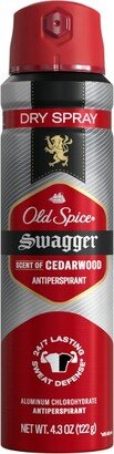 Men's Antiperspirant & Deodorant Invisible Dry Spray Stronger Swagger - 4.3 oz