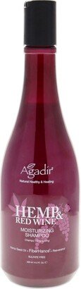 AGADIR Hemp and Red Wine Moisturizing Shampoo For Unisex 14.5 oz Shampoo