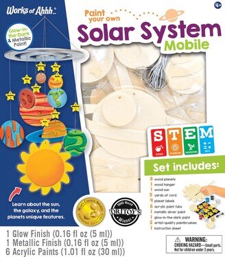 Masterpieces Puzzles Works of Ahhh Craft Set - Solar System Mobile Classic Wood Paint Kit