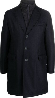 Hybrid High-Neck Single-Breasted Coat-AA