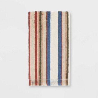 Harvest Striped Hand Towel White/Beige