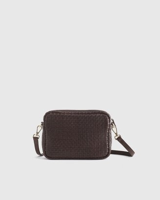 Italian Leather Handwoven Crossbody