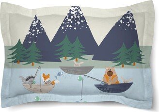 Outdoor Critters Fishing Comforter Sham